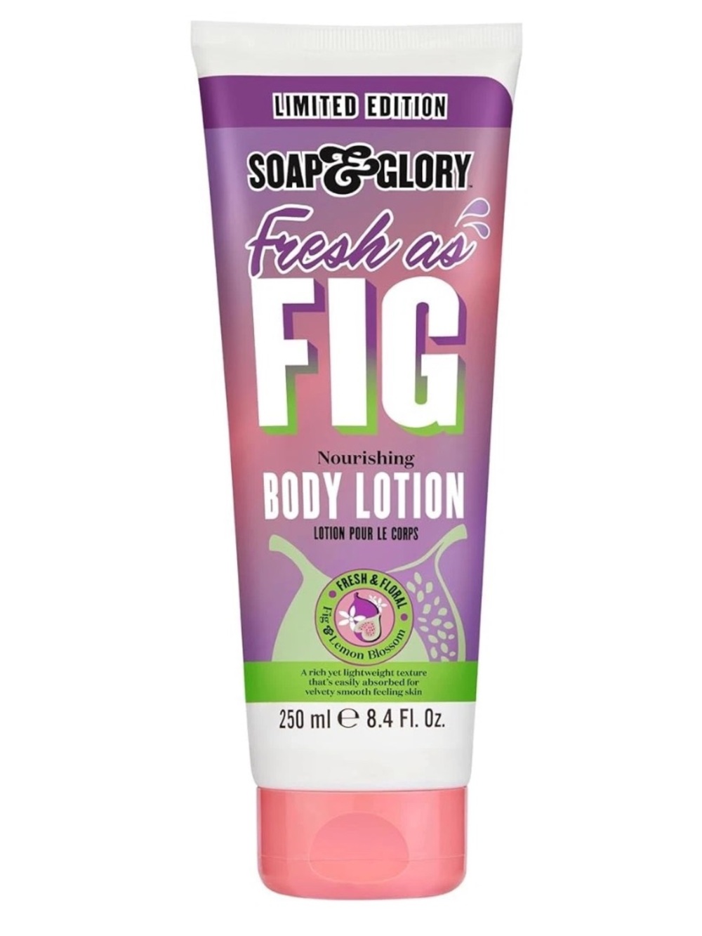 Soap & Glory Fresh as Fig Nourishing Body Lotion 8.4oz BRAND NEW/SEALED